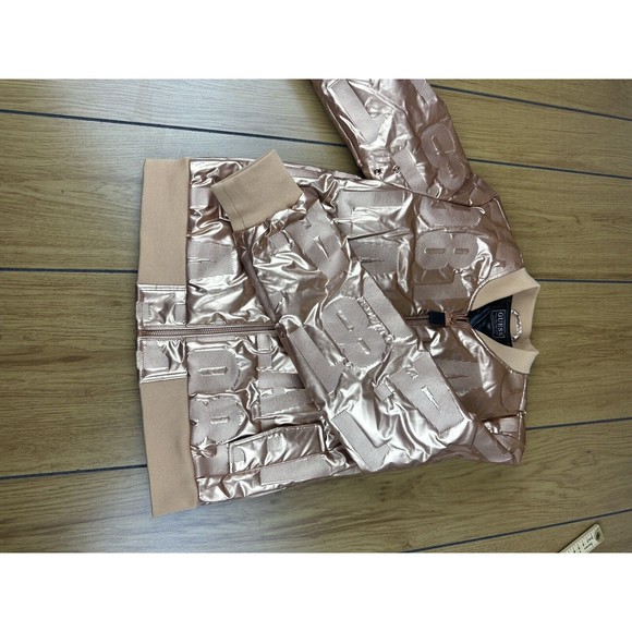 GUESS Girl's puffy , Metallic Copper Size 14 LA 1981 - Picture 9 of 16